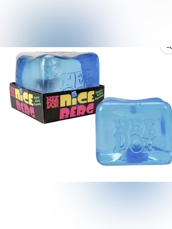 Schylling Other - Nee Doh Nice Berg Solid Squish Toy - Blue